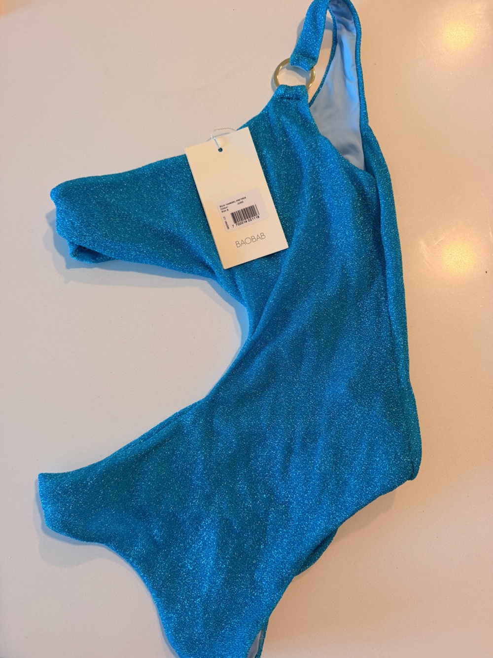 Baobab Collection Shimmery Teal One-Piece Swimsuit. New with tag